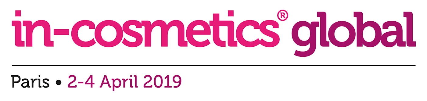 Logo du salon In-Cosmetics Global 2019